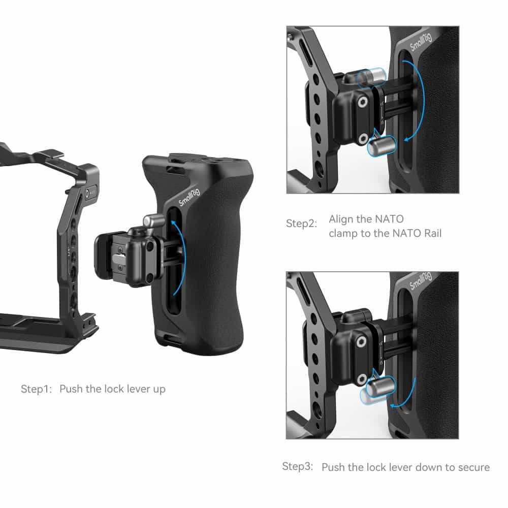 Boční rukojeť / Side Handle Snap-on Quick Lock NATO SmallRig 4017