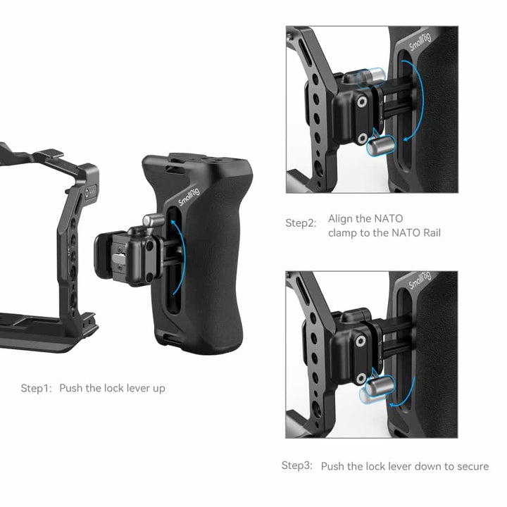 Boční rukojeť / Side Handle Snap-on Quick Lock NATO SmallRig 4017