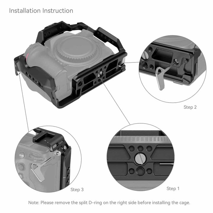 Nikon Z8 Zubehör, Kamerakäfig, Befestigung