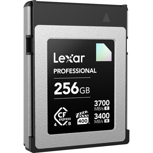 Lexar, Professional CFexpress Typ B Speicherkarte, DIAMOND Serie, 256GB, Speicherkarte für Nikon ZR Z6II, Z7II, Z9, Z8, Z6 III, Kompatibel, VPG400