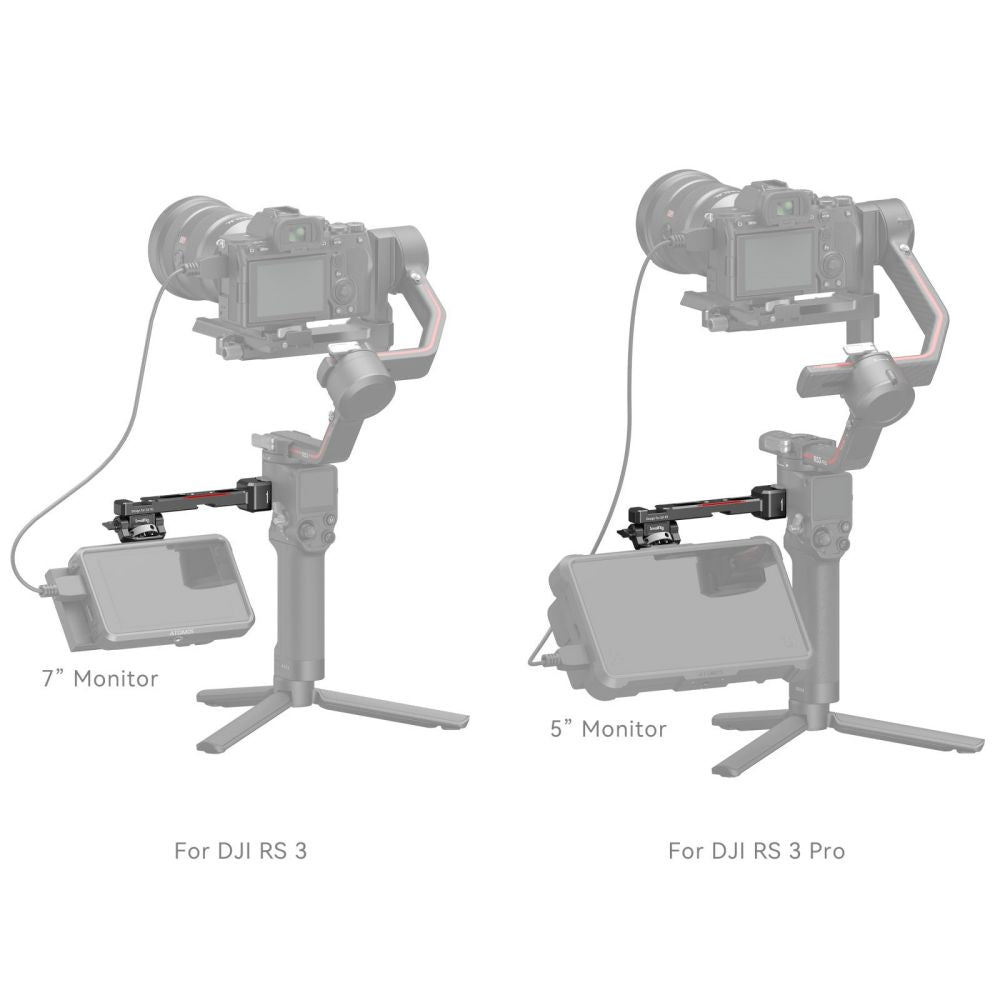 verstellbarer Monitorhalter an Gimbal