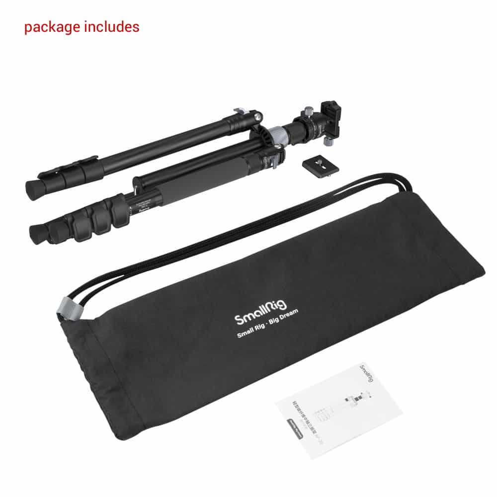 Kohlefaser (Carbon)-Stativ kompakt & leicht SmallRig 4059 3-Bein & 1-Beinstativ
