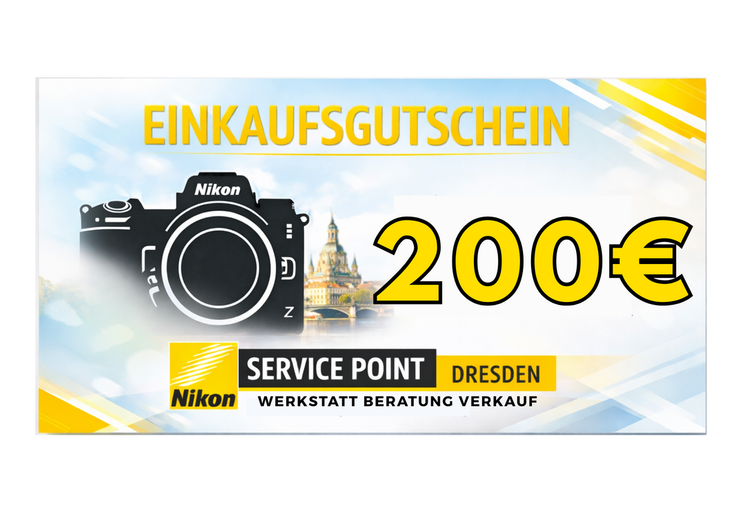 Nikon Service Point Dresden Online-Gutschein / Geschenkkarte