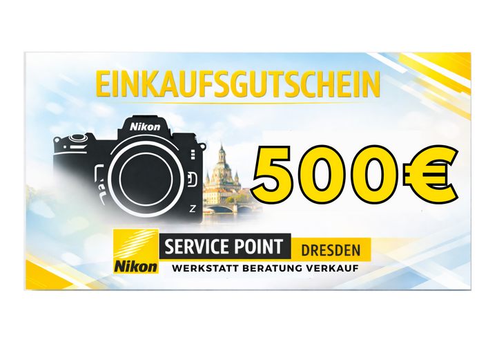 Nikon Service Point Dresden Online-Gutschein / Geschenkkarte
