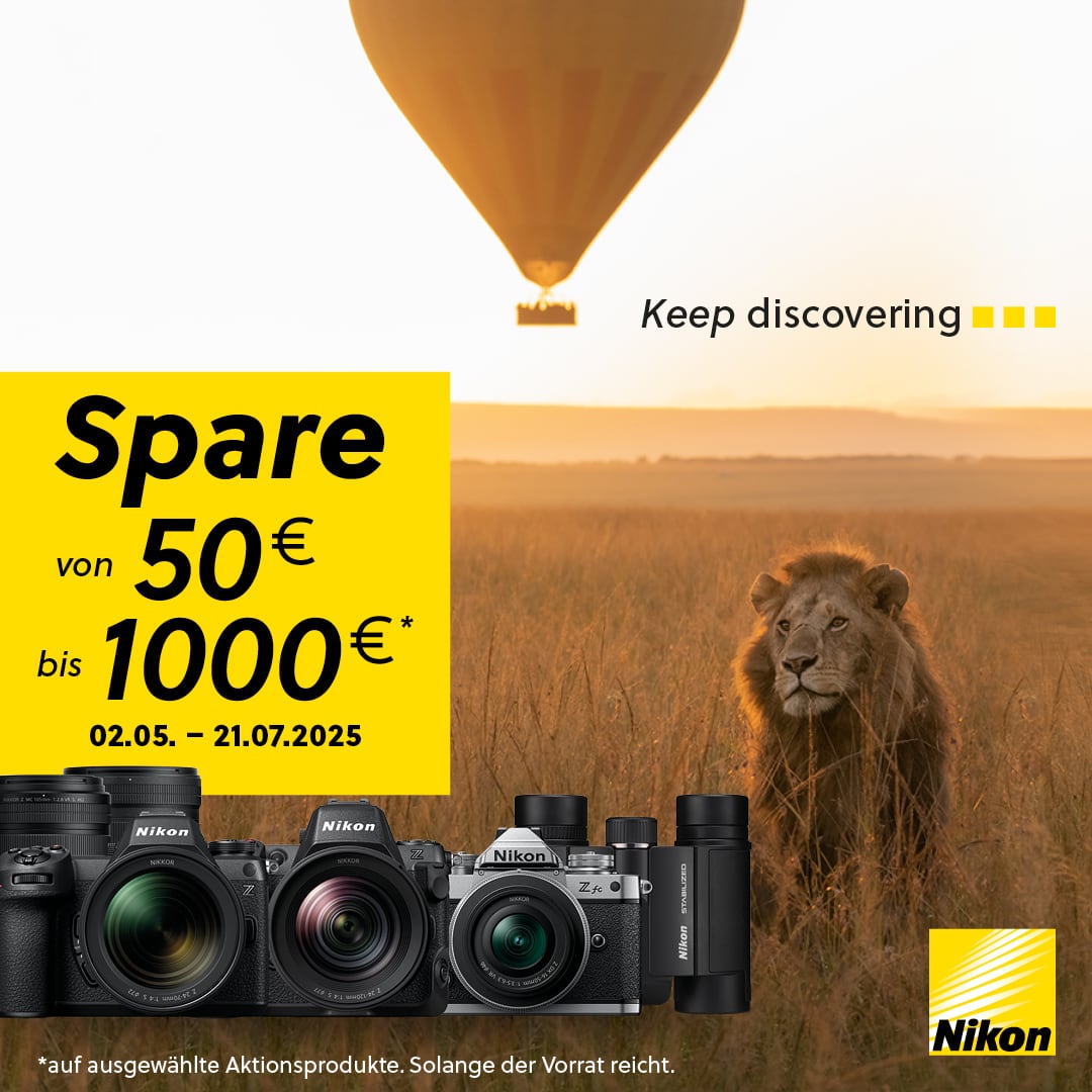 Nikon Sofort Rabatt 2025, Cashback, Nikon im Angebot, Kamera und Objektive, Nikon Z8, Nikon Z9, Nikon Z6III, Z7 II, Z6 II, Günstige Nikon Z Objektive