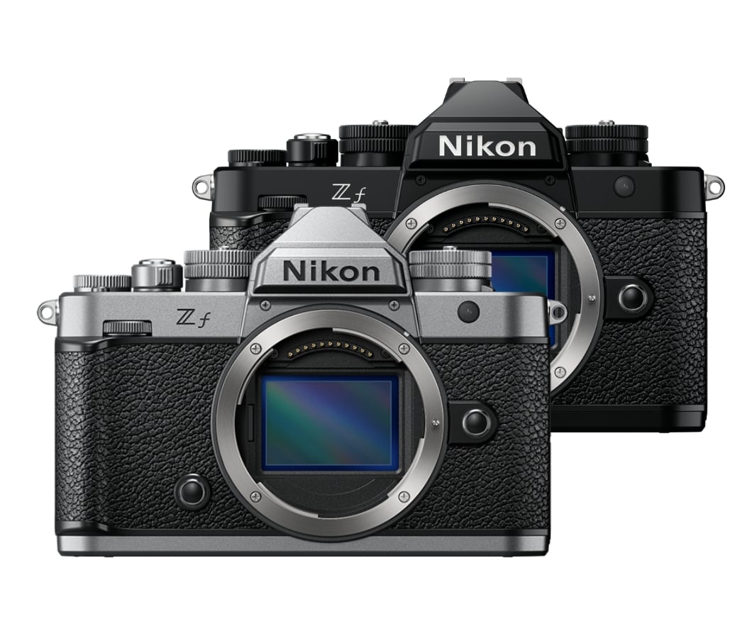 Nikon Zf Retro look Kamera in verschiedenen Farben Silber und Schwarz
