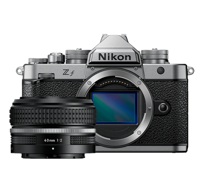 Nikon_ZF_Vollformatkamera in Silber inklusive Objektiv Nikkor Z 40mm f2