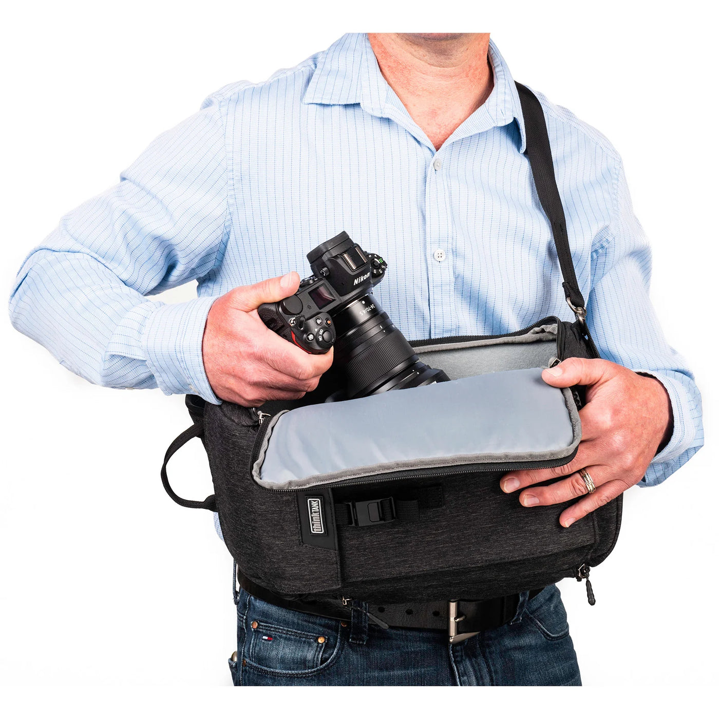 Think Tank Kamera Rucksack Slinger fur Nikon Kamera und Objektive Nikon Service Point Dresden