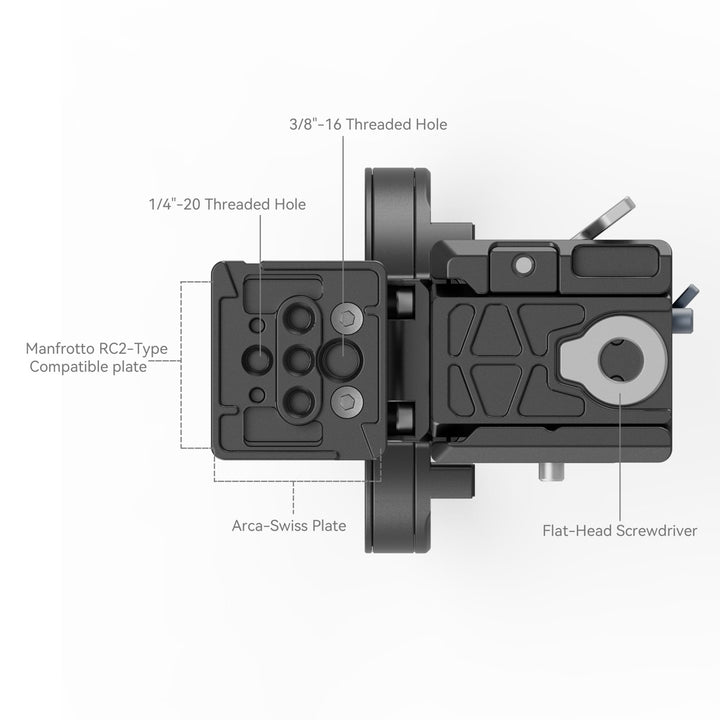 Otočný horizontálně-vertikální montážní deskový kit SmallRig 4306