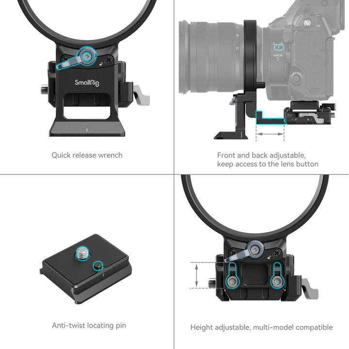 Otočný horizontálně-vertikální montážní deskový kit SmallRig 4306