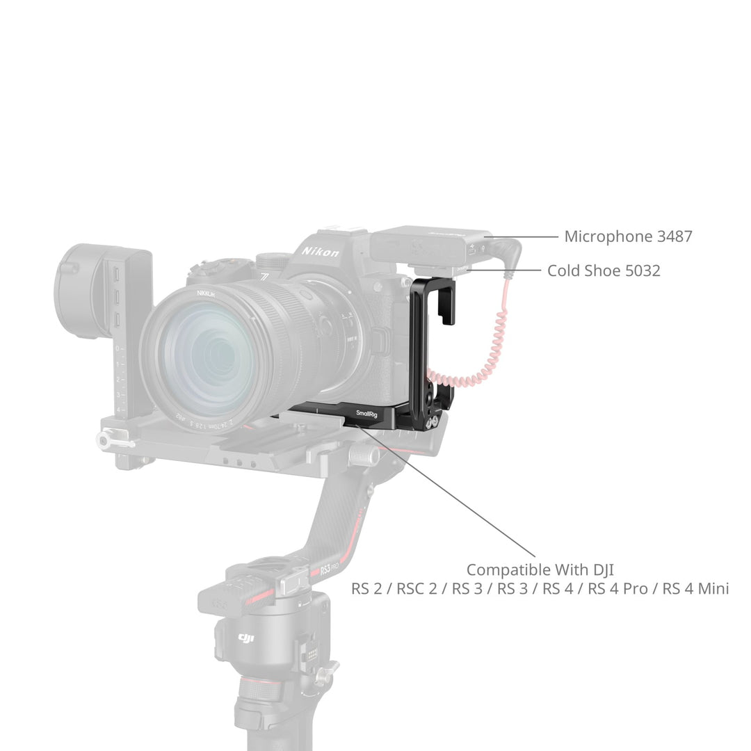 Smallrig 5256 L-Winkel für Nikon Z5II, Arca-swiss, dual, schnellwechselplatte