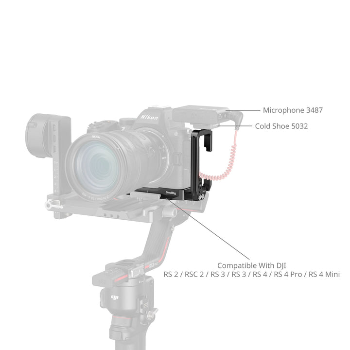 Smallrig 5256 L-Winkel für Nikon Z5II, Arca-swiss, dual, schnellwechselplatte