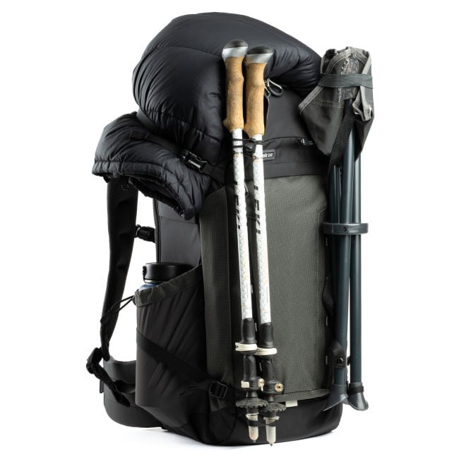 Think Tank Backlight Long Lens Fotorucksack Seitliche Kompressionsriemen mit SR-Schnallen sowie Daisy Chains & Schlaufen