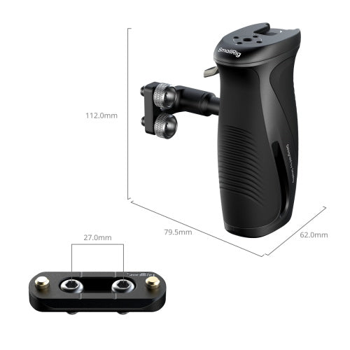 Drehbarer Seitengriff / Rotating Side Handle mit 1/4" Gewindeschraubern SmallRig 5194