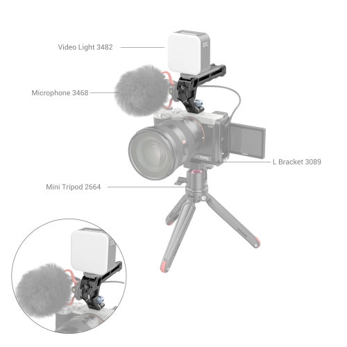 Top Handle / Leichter Oberer-Handgriff mit Kaltschuh / Blitzschuh Lite SmallRig 3764
