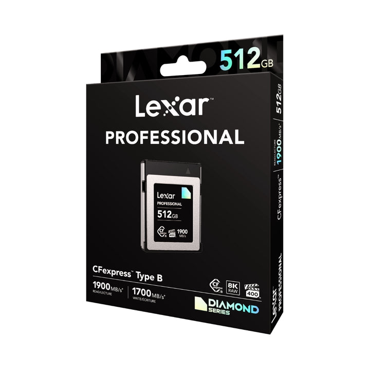 Lexar, Professional CFexpress Typ B Speicherkarte, DIAMOND Serie, 512GB, Speicherkarte für Nikon Z Kamera, Z6 III, Z6 II, Z7 II, Z5, Z6, Z7, D850, D780, D750, Z9, Z8, Kompatibel, 843367127634, vpg400 cfexpress