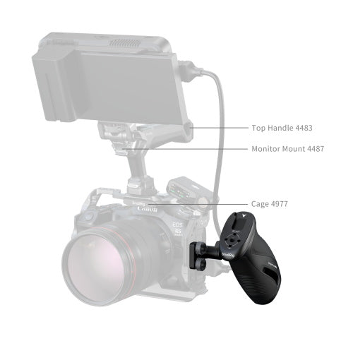 Drehbarer Seitengriff / Rotating Side Handle mit 1/4" Gewindeschraubern SmallRig 5194